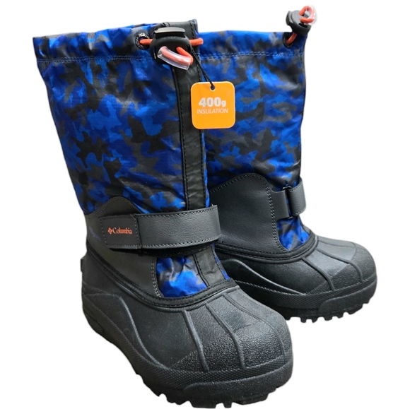 Columbia Youth Unisex-Child Powderbug Forty Print Snow Boot 13 - Picture 1 of 6